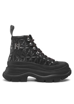Sneakersy KARL LAGERFELD KL42953 Czarny ze sklepu eobuwie.pl w kategorii Workery damskie - zdjęcie 183619096