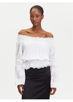 Guess Bluzka W5GH0S WE550 Biały Regular Fit ze sklepu MODIVO w kategorii Bluzki damskie - zdjęcie 183620155