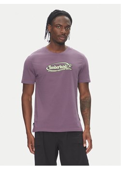 Timberland T-Shirt TB0A6DJY Fioletowy Regular Fit ze sklepu MODIVO w kategorii T-shirty męskie - zdjęcie 183620188