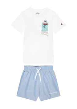 Champion Komplet t-shirt i spodenki 307063 Niebieski Regular Fit ze sklepu MODIVO w kategorii Komplety chłopięce - zdjęcie 183620199