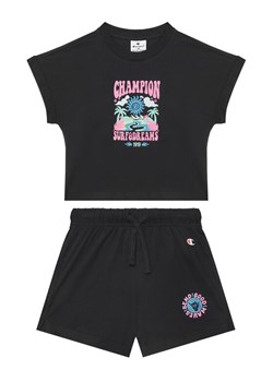 Champion Komplet t-shirt i spodenki 405127 Czarny Regular Fit ze sklepu MODIVO w kategorii Komplety chłopięce - zdjęcie 183620287