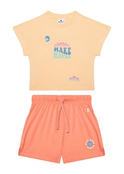 Champion Komplet t-shirt i spodenki 405127 Pomarańczowy Regular Fit ze sklepu MODIVO w kategorii Komplety dziewczęce - zdjęcie 183620406