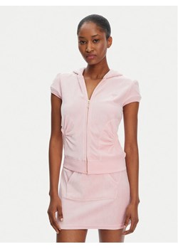 Juicy Couture Bluza Heritage JCGAS125021 Różowy Slim Fit ze sklepu MODIVO w kategorii Bluzy damskie - zdjęcie 183620469