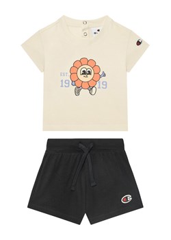 Champion Komplet t-shirt i spodenki 405117 Beżowy Regular Fit ze sklepu MODIVO w kategorii Odzież dla niemowląt - zdjęcie 183620487