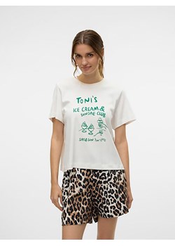 Vero Moda Koszulka w kolorze białym ze sklepu Limango Polska w kategorii Bluzki damskie - zdjęcie 183623728
