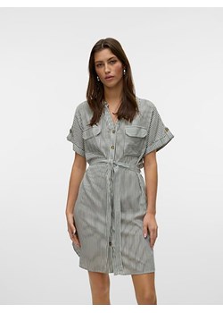 Vero Moda Sukienka w kolorze antracytowo-białym ze sklepu Limango Polska w kategorii Sukienki - zdjęcie 183624055