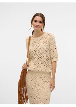 Vero Moda Sweter w kolorze beżowym ze sklepu Limango Polska w kategorii Swetry damskie - zdjęcie 183624067