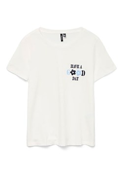 Vero Moda Koszulka w kolorze białym ze sklepu Limango Polska w kategorii Bluzki damskie - zdjęcie 183624079