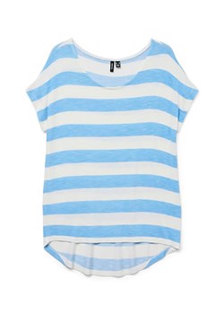 Vero Moda Koszulka w kolorze błękitno-białym ze sklepu Limango Polska w kategorii Bluzki damskie - zdjęcie 183624086