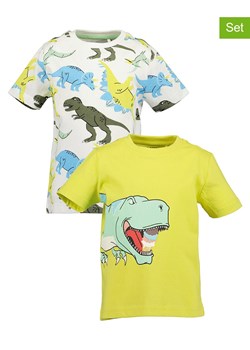 Blue Seven Koszulki (2 szt.) w kolorze żółto-oliwkowym ze wzorem ze sklepu Limango Polska w kategorii T-shirty chłopięce - zdjęcie 183624345