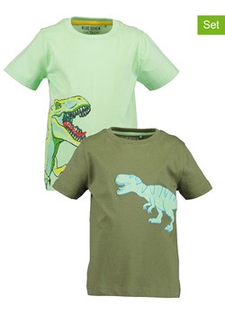 Blue Seven Koszulki (2 szt.) w kolorze zielonym ze sklepu Limango Polska w kategorii T-shirty chłopięce - zdjęcie 183624355