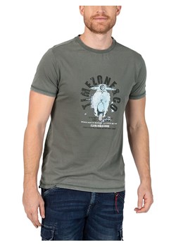 Timezone Koszulka w kolorze khaki ze sklepu Limango Polska w kategorii T-shirty męskie - zdjęcie 183624656