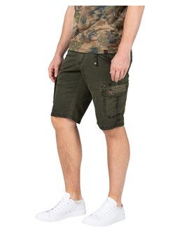 Timezone Szorty dżinsowe &quot;Ryker&quot; - Regular fit - w kolorze khaki ze sklepu Limango Polska w kategorii Spodenki męskie - zdjęcie 183624759