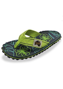 Japonki Gumbies Islander Flip-Flops Lime Hibiscus GU-FFISL148 zielone ze sklepu ButyModne.pl w kategorii Klapki męskie - zdjęcie 183628538