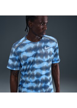 Męska koszulka z krótkim rękawem do biegania Nike Miler - Niebieski ze sklepu Nike poland w kategorii T-shirty męskie - zdjęcie 183628746