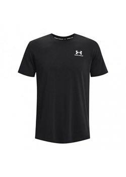 Męski t-shirt z nadrukiem Under Armour UA Logo Emb Heavyweight SS - czarny ze sklepu Sportstylestory.com w kategorii T-shirty męskie - zdjęcie 183628755
