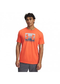 Męski t-shirt z nadrukiem Under Armour UA M Boxed Sports Updated Ss - pomarańczowy ze sklepu Sportstylestory.com w kategorii T-shirty męskie - zdjęcie 183628819