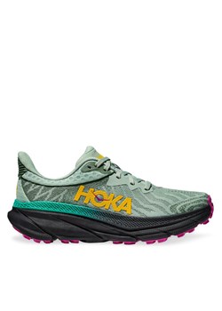 Buty do biegania Hoka Challenger 7 1134498 Zielony ze sklepu eobuwie.pl w kategorii Buty sportowe damskie - zdjęcie 183629128