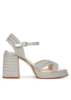 Castañer Espadryle Valle/142 023116 Srebrny ze sklepu MODIVO w kategorii Espadryle damskie - zdjęcie 183631365