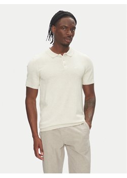 Lindbergh Polo 30-800159 Beżowy Slim Fit ze sklepu MODIVO w kategorii T-shirty męskie - zdjęcie 183631599