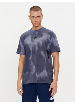 adidas T-Shirt Future Icons 3-Stripes IX5200 Niebieski Regular Fit ze sklepu MODIVO w kategorii T-shirty męskie - zdjęcie 183631665