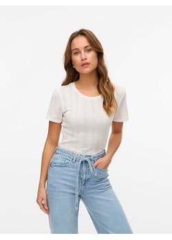 Vero Moda Koszulka w kolorze białym ze sklepu Limango Polska w kategorii Bluzki damskie - zdjęcie 183634069