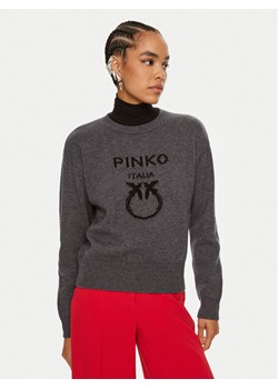 Pinko Sweter Burgos 100414 Y7Z4 Szary Regular Fit - id: 0000304301698 - marki Pinko - 183634987 Pinko Sweter Burgos 100414 Y7Z4 Szary Regular Fit ze sklepu MODIVO w kategorii Swetry damskie - zdjęcie 183634987