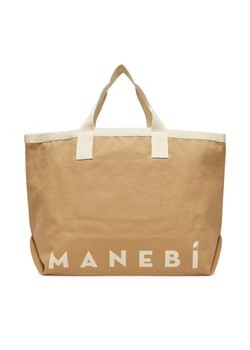 Manebi Torebka B 0.4 EY Beżowy ze sklepu MODIVO w kategorii Torby Shopper bag - zdjęcie 183634999