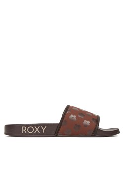 Roxy Klapki ARJL100909 Brązowy ze sklepu MODIVO w kategorii Klapki damskie - zdjęcie 183635026