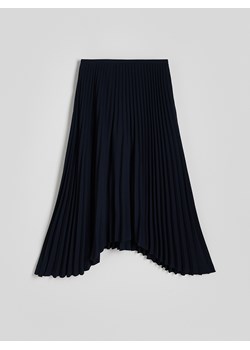 Reserved - Plisowana spódnica - granatowy ze sklepu Reserved w kategorii Spódnice - zdjęcie 183636385