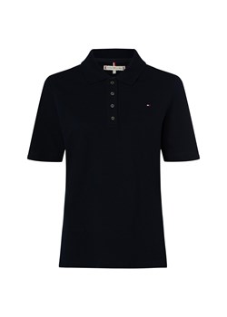 Tommy Hilfiger Damska koszulka polo Kobiety Bawełna granatowy jednolity ze sklepu vangraaf w kategorii Bluzki damskie - zdjęcie 183636428