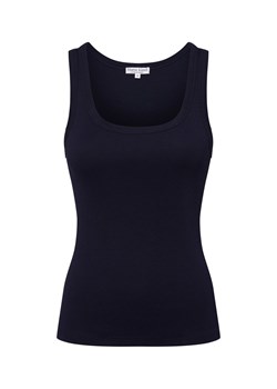 Marie Lund Top damski Kobiety Bawełna granatowy jednolity ze sklepu vangraaf w kategorii Bluzki damskie - zdjęcie 183636455