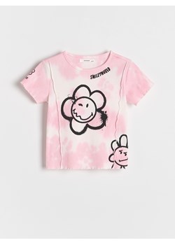 Reserved - T-shirt SmileyWorld® - wielobarwny ze sklepu Reserved w kategorii Bluzki dziewczęce - zdjęcie 183637148
