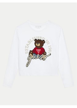Guess Bluzka J4BI10 I3Z14 Biały Boxy Fit ze sklepu MODIVO w kategorii Bluzki dziewczęce - zdjęcie 183639485