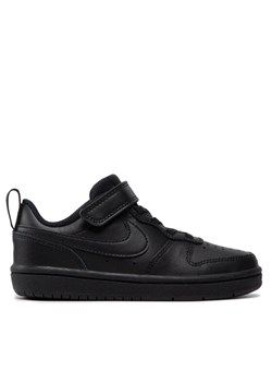 Nike Sneakersy Court Borough Low 2 (PSV) BQ5451 001 Czarny ze sklepu MODIVO w kategorii Buty sportowe dziecięce - zdjęcie 183639517