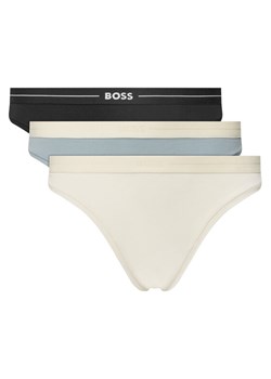BOSS Komplet 3 par stringów 50510030 Kolorowy ze sklepu MODIVO w kategorii Majtki damskie - zdjęcie 183639526