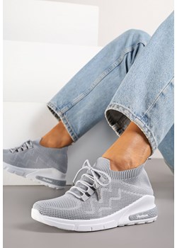 Szare Buty Sportowe Amathousa ze sklepu born2be.pl w kategorii Buty sportowe damskie - zdjęcie 183641608