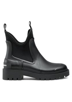 Kalosze Calvin Klein Jeans Mid Rainboot Chelsea YW0YW01034 Czarny ze sklepu eobuwie.pl w kategorii Botki - zdjęcie 183644078
