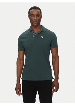 Barbour Polo Tartan MML0012GN89 Zielony Regular Fit ze sklepu MODIVO w kategorii T-shirty męskie - zdjęcie 183645385