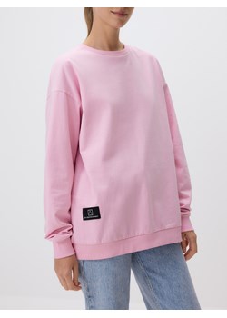 Reserved - Bawełniana bluza z aplikacją - pastelowy róż ze sklepu Reserved w kategorii Bluzy damskie - zdjęcie 183646106