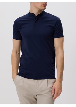 Reserved - Koszula polo slim fit - granatowy ze sklepu Reserved w kategorii T-shirty męskie - zdjęcie 183646169