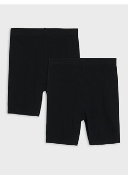 Sinsay - Prążkowane kolarki 2 pack - czarny ze sklepu Sinsay w kategorii Spodenki dziewczęce - zdjęcie 183646549