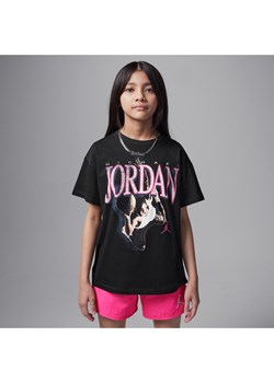 T-shirt o kroju oversize dla dużych dzieci Soar Jordan - Czerń - id: 41359088663new - marki Jordan - 183650739 T-shirt o kroju oversize dla dużych dzieci Soar Jordan - Czerń ze sklepu Nike poland w kategorii Bluzki damskie - zdjęcie 183650739