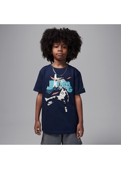 T-shirt dla dużych dzieci Jamming Jordan - Niebieski ze sklepu Nike poland w kategorii T-shirty chłopięce - zdjęcie 183650906