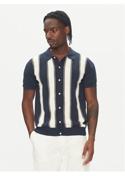 Lindbergh Kardigan 30-804062 Niebieski Relaxed Fit ze sklepu MODIVO w kategorii Swetry męskie - zdjęcie 183652315