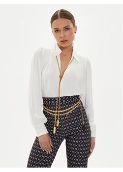 Elisabetta Franchi Bluzka CA0-934-6E2-V420 Biały Standard Fit ze sklepu MODIVO w kategorii Bluzki damskie - zdjęcie 183652325