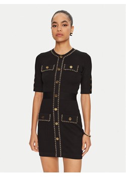 Elisabetta Franchi Sukienka dzianinowa AM-92B-46E2 Czarny Regular Fit ze sklepu MODIVO w kategorii Sukienki - zdjęcie 183652356