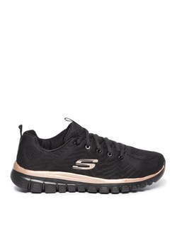 Skechers Sneakersy Get Connected 12615/BKRG Czarny ze sklepu MODIVO w kategorii Buty sportowe damskie - zdjęcie 183652628