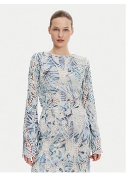 Guess Bluzka W5GH0T WHAD2 Niebieski Regular Fit ze sklepu MODIVO w kategorii Bluzki damskie - zdjęcie 183652679