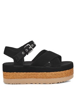 Ugg Espadryle W Aubrey Ankle 1152711 Czarny ze sklepu MODIVO w kategorii Espadryle damskie - zdjęcie 183652996